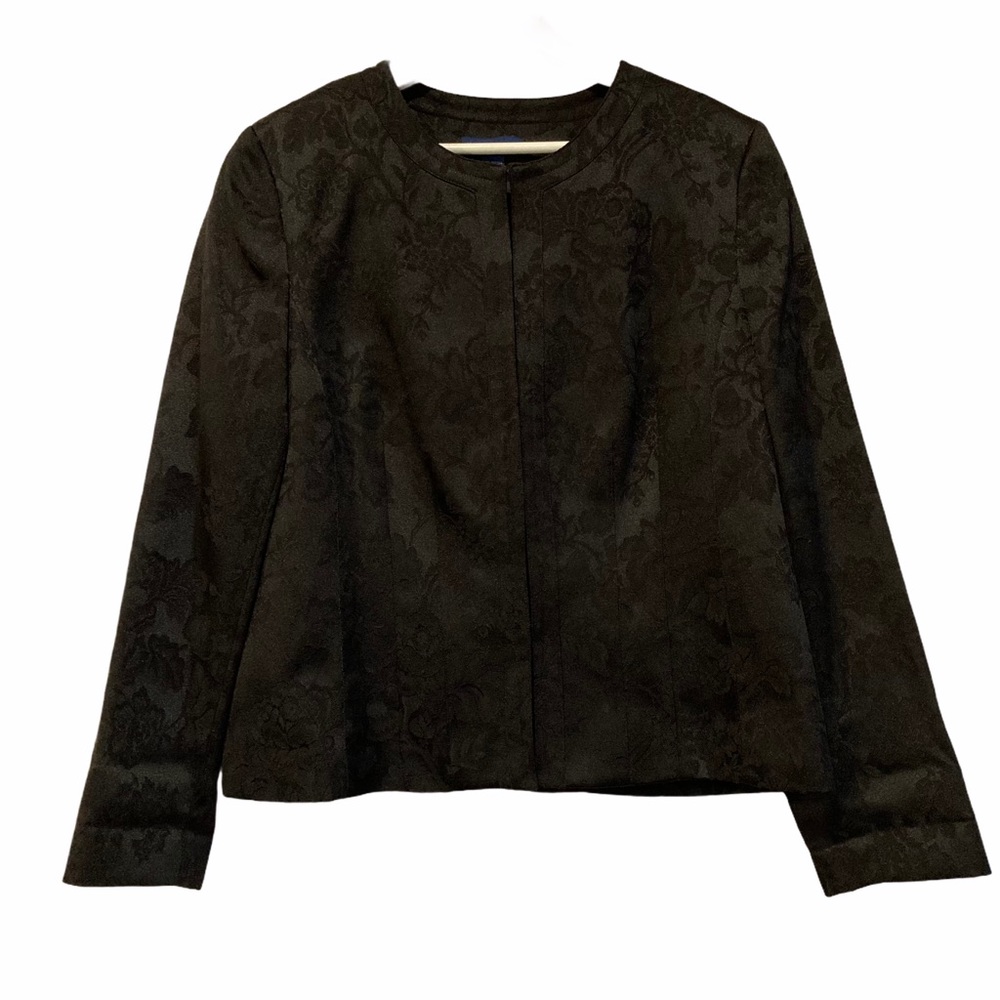 KAREN SCOTT BLACK JACQUARD JACKET